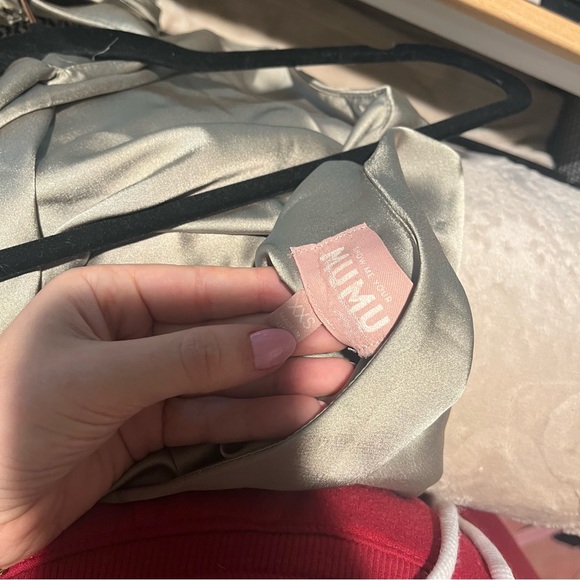 SHOW ME YOUR MUMU Jasmine Halter Sage Green Maxi Dress Sz XXS - Picture 10 of 11